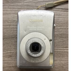 Canon PowerShot SD630 Digital ELPH 6MP Camera Only Silver